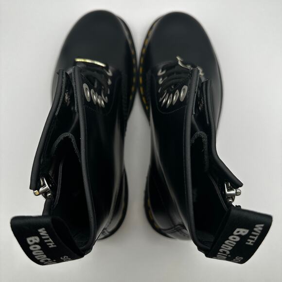 Dr. Doc Martens 1460 Zip Smooth Leather Lace-up Boots Black Size 8 Men’s New main image 12